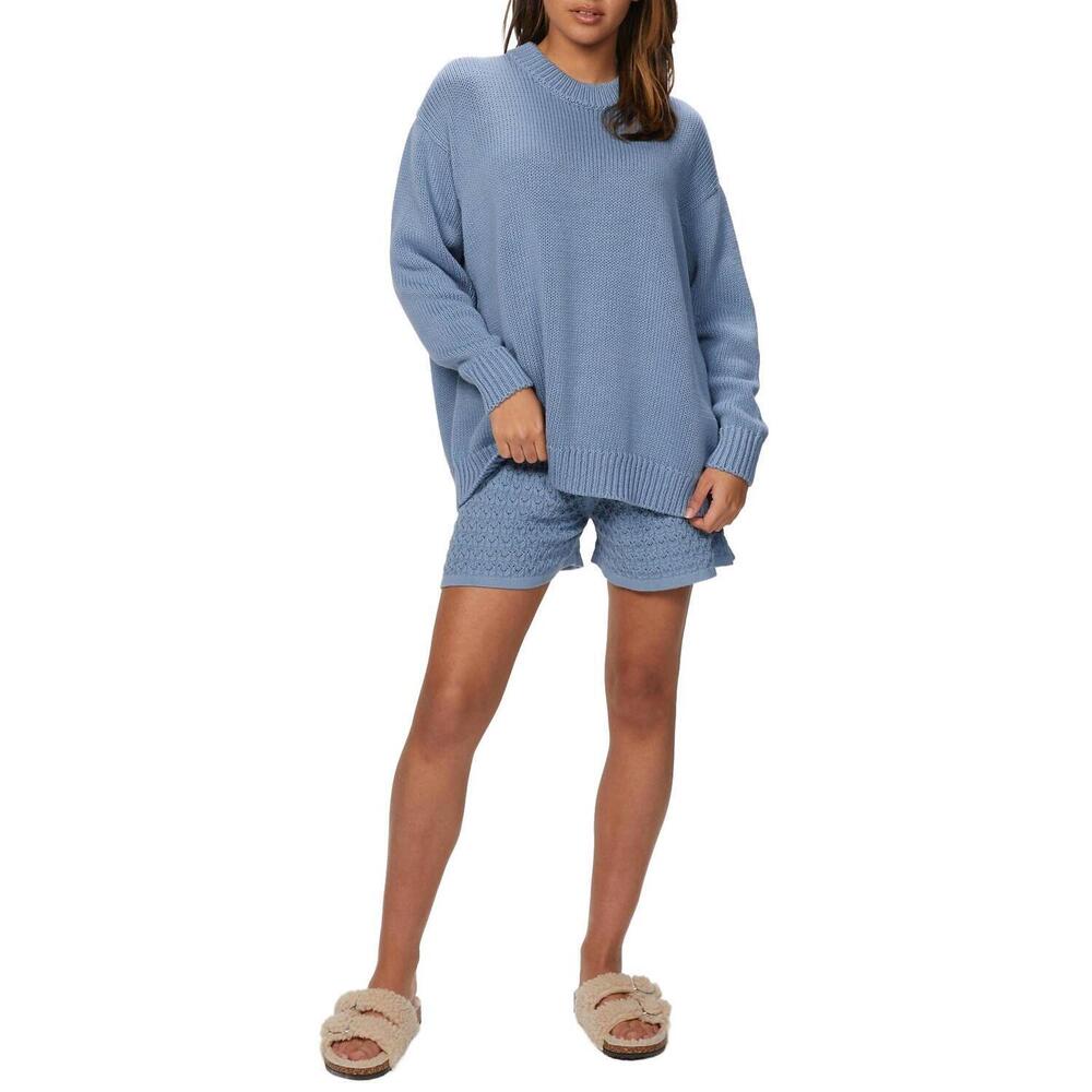 NEW MR MITTENS lace shorts in faded denim